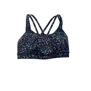 lululemon Energy Bra Size 6 Padded Summer Mirage Multi SeaWheeze Running